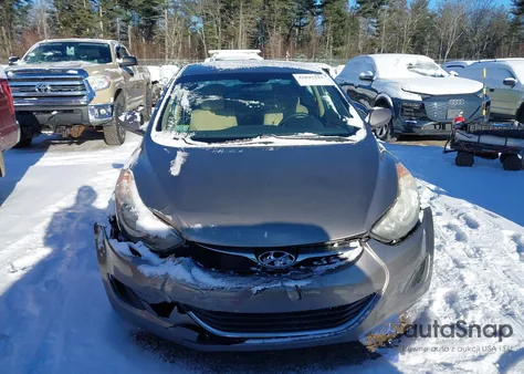 2013 Hyundai Elantra Gls from USA, damaged, VIN 5NPDH4AE1DH374945